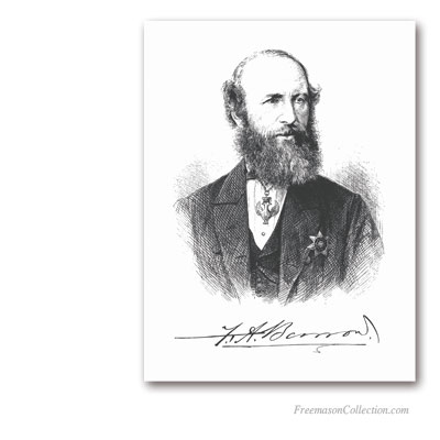 Frederick Augustus Barrow. by Bro. Robert Paterson. (History of The Lodge of Edinburgh No. 1, D. Murray Lyon, 1873). Masonic Art
