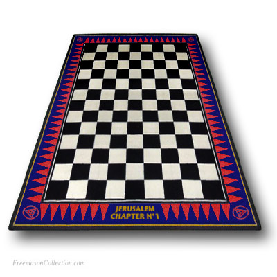 Personalized Royal Arch Carpet. Included: personalization with the name of the Chapter. Anti-stain, anti-fouling. Freemasonry