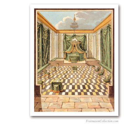 Master Elect of The Nine Lodge. Masonic Paintings
