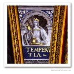 Cardinal Virtues : Temperance, France, early XVIth. Issued on Art Canvas. Freemasonry