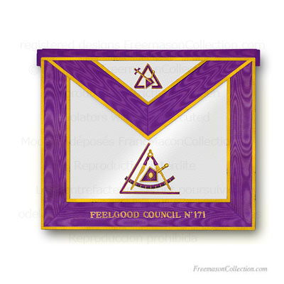 'Cryptic Masons - Royal and Select Masters Apron - R&SM Regalia