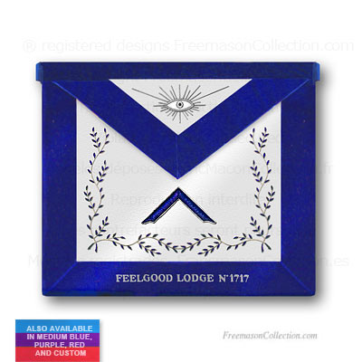 'Blue Lodge Worshipful Master Apronn - Blue Lodge Regalia