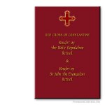 Knight Of The Holy Sepulchre + Knight Of St John The Evangelist Rituals. Red Cross Of Constantine. Masonic ritual