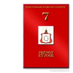 7° Prévôt et Juge. Ancient and Accepted Scottish Rite. Freemasonry