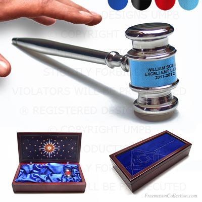 Gavel Red. Gift Freemasonry