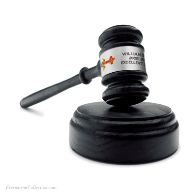 Gavel Rose-Croix acacia personalized