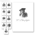 Portraits of Masons. Series 5. Portraits. Freemasonry