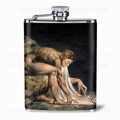  Masonic Hip Flask - Newton by William Blake -