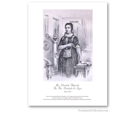 Elizabeth Aldworth Saint-Leger. The first woman freemason