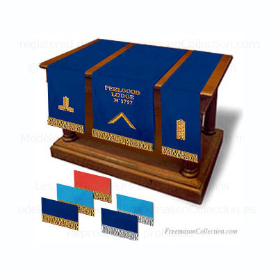 Pedestal Covers. Freemasonry