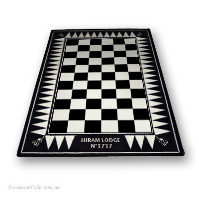 Personalized Lodge carpet. Included: personalization with the name of your Lodge. Anti-stain, anti-fouling. Freemasonry