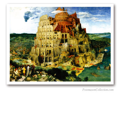 The Tower of Babel. Bruegel L'Ancien, 1563. Masonic Paintings
