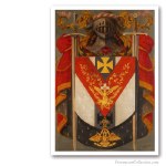 Knight Rose Croix Symbolic Coat of Arms. Freemasonry