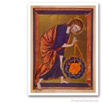 The Great Architect of the Universe, Wien, circa 1250 Issued on Art Canvas. Freemasonry