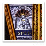 Theological virtues: Hope, France, early XVIth. Issued on Art Canvas. Freemasonry