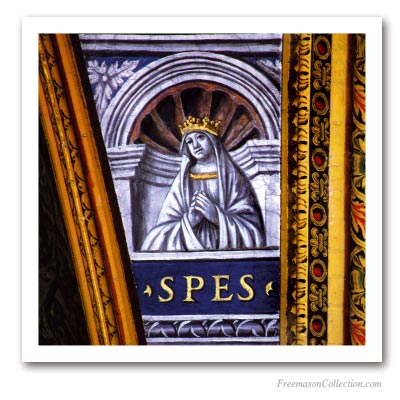 Theological virtues: Hope. Masonic Paintings