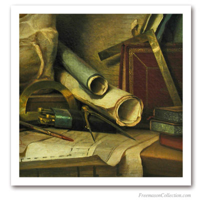 The Architect Tools. Masonic Paintings