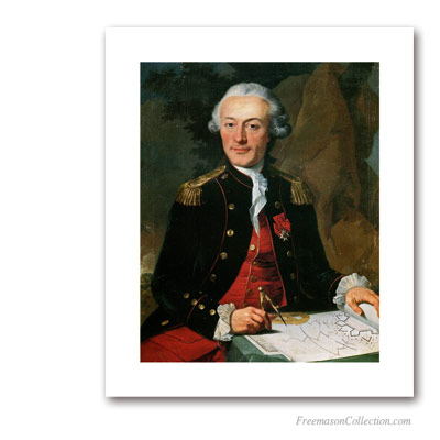 Soldier with Compasses. Masonic Paintings