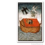 Noah Ark, circa 1460. Issued on Art Canvas. Freemasonry
