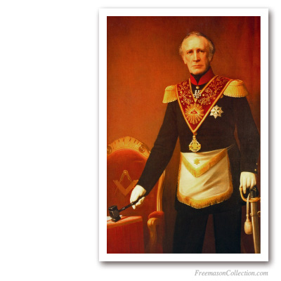 Prince Frederic of the Netherlands as Grand Master. Early XIXth. Masonic Paintings