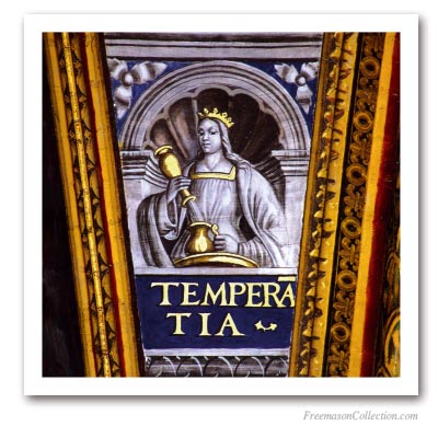 Cardinal Virtues : Temperance. Masonic Paintings