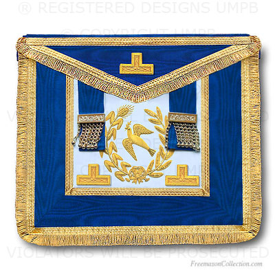 Grand Lodge Apron - Full Dress - Moire  