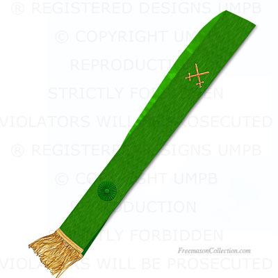 Knight Mason Sash - Green Degree