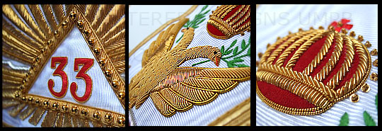  Sash 33° Degree, Scottish Rite