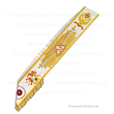 '33° Degree sash- Scottish Rite Regalia