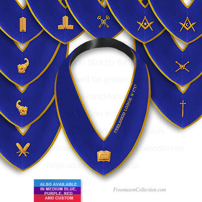 Blue Lodge 11 Officer Collars   - Blue Lodge Regalia