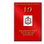 19° Grand Pontife. Ancient and Accepted Scottish Rite. Freemasonry