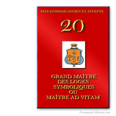 Maître Ad Vitam. Ancient and Accepted Scottish Rite.
