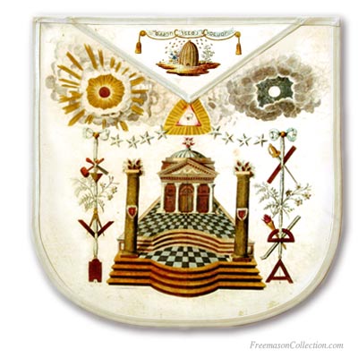 Masonic Apron au Temple